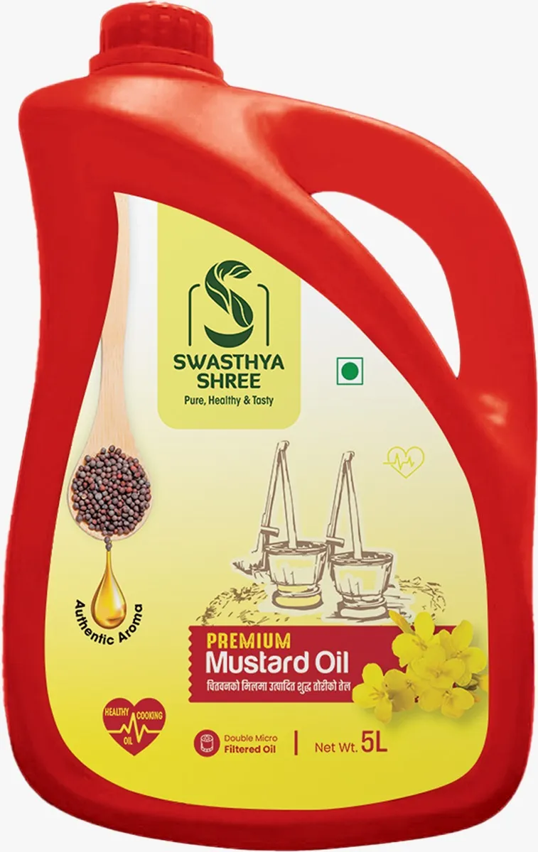 Swasthya Shree Premium Mustard Oil (5L) - Image 1