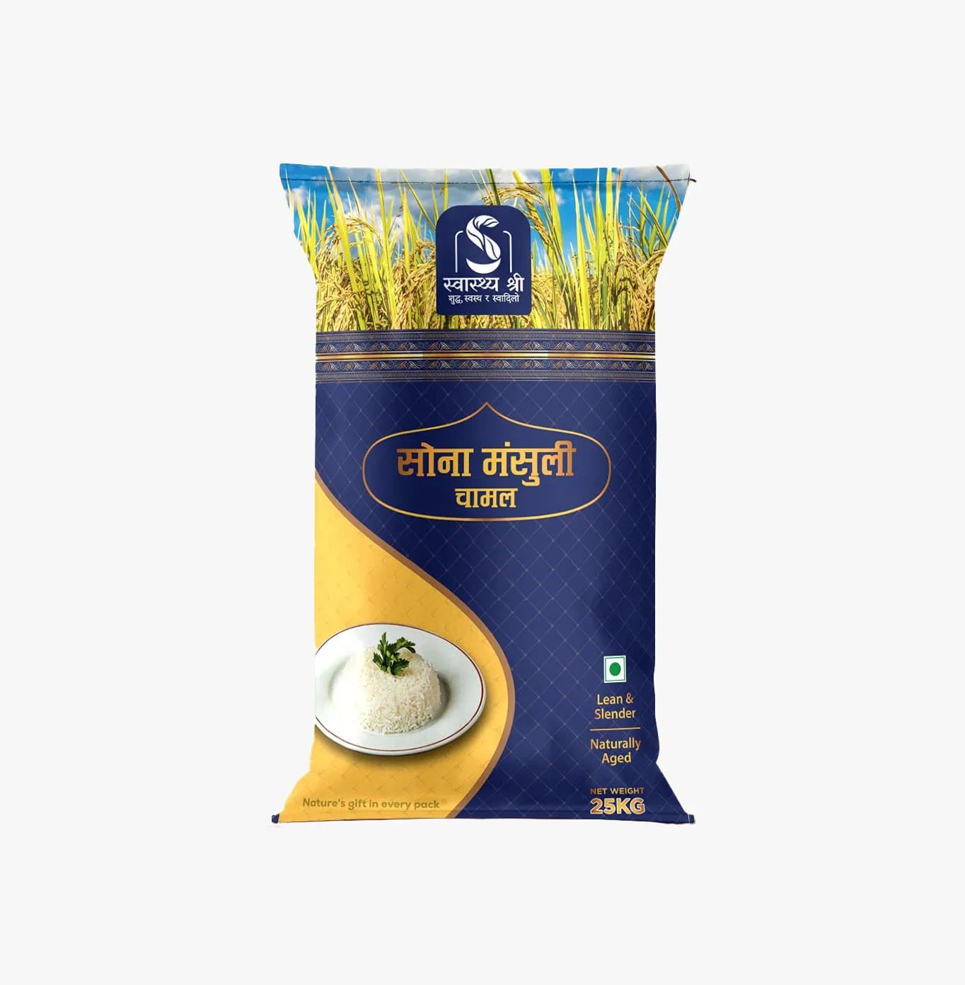 Swasthya Shree Sona Mansuli Rice (25kg) - Image 1